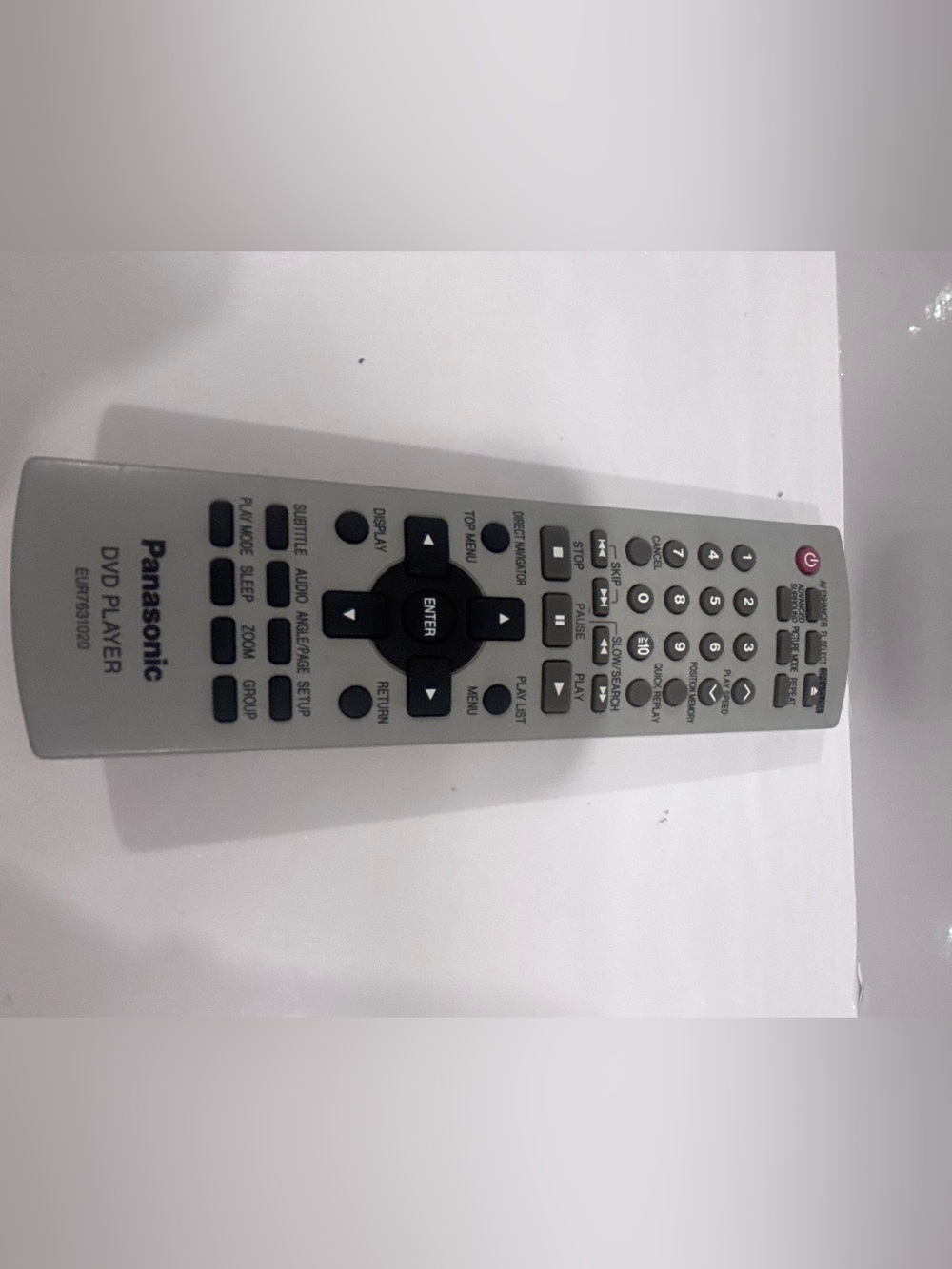 Panasonic DVD Player Original Remote Control EUR7631020 – Tested/Replacement